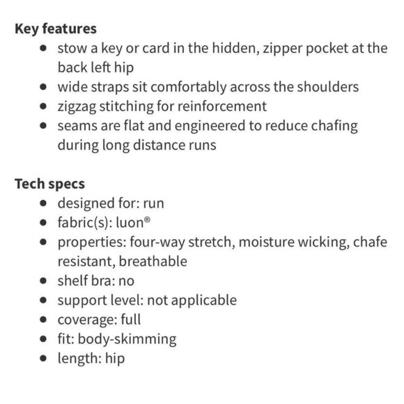 Lululemon Run Free Tank Size 4 - Picture 5 of 5